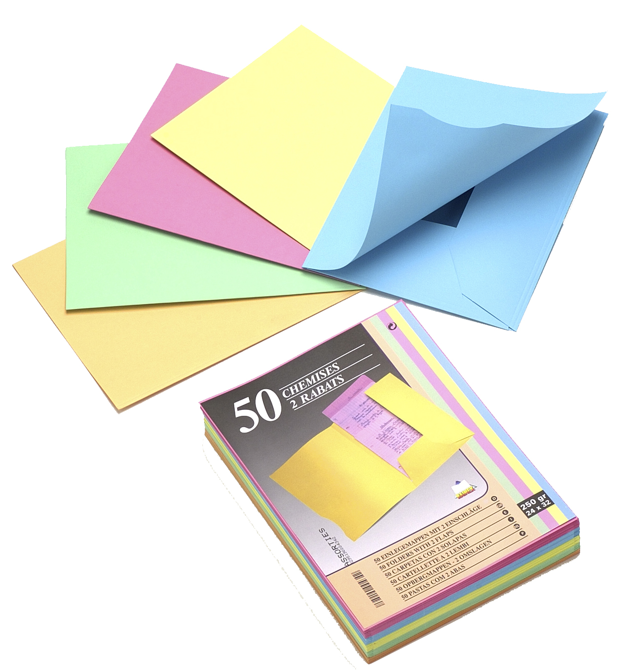 83100049 EXACOMPTA Aktendeckel SUPER 250, DIN A4, hellgrün