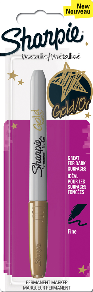 1849111 Sharpie Permanent-Marker Metallic, gold
