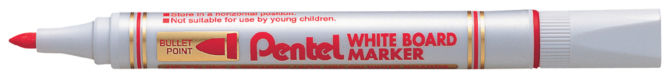 Pentel Whiteboard-Marker MW85, Rundspitze, rot
