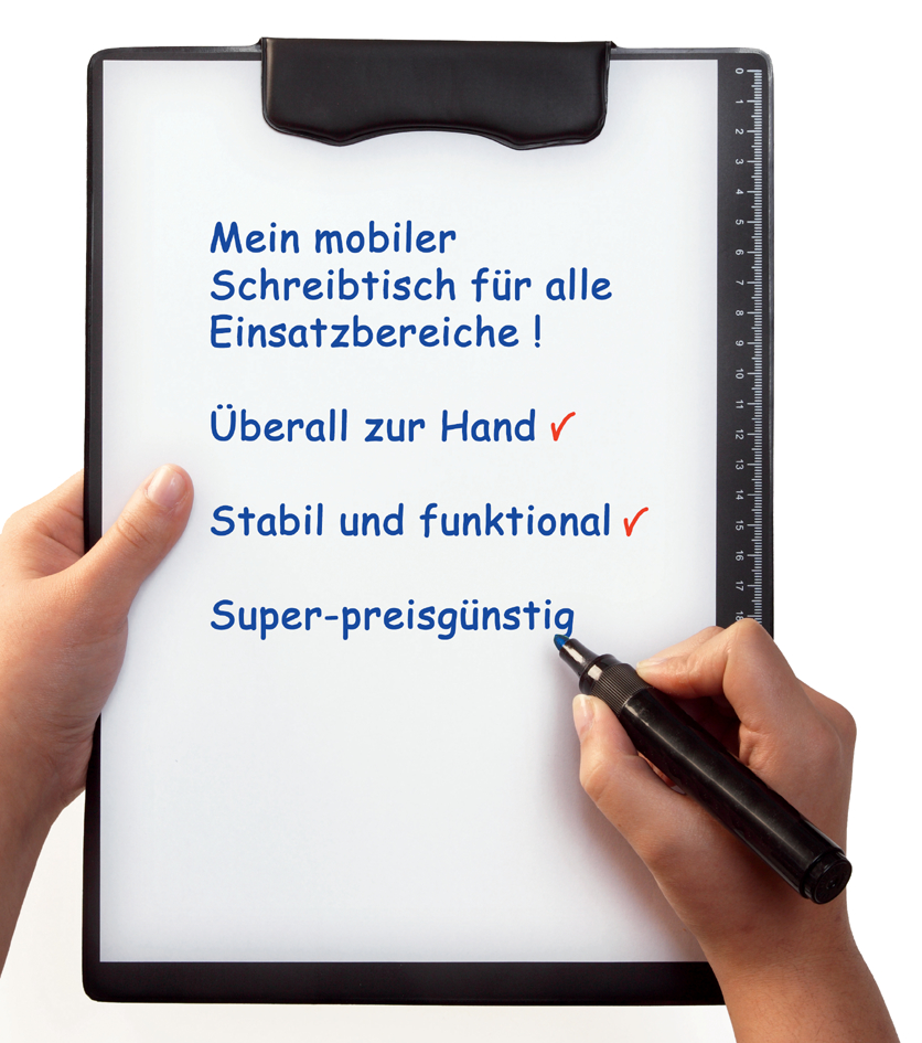 magnetoplan Magnet-Klemmbrett, magnethaftend, schwarz
