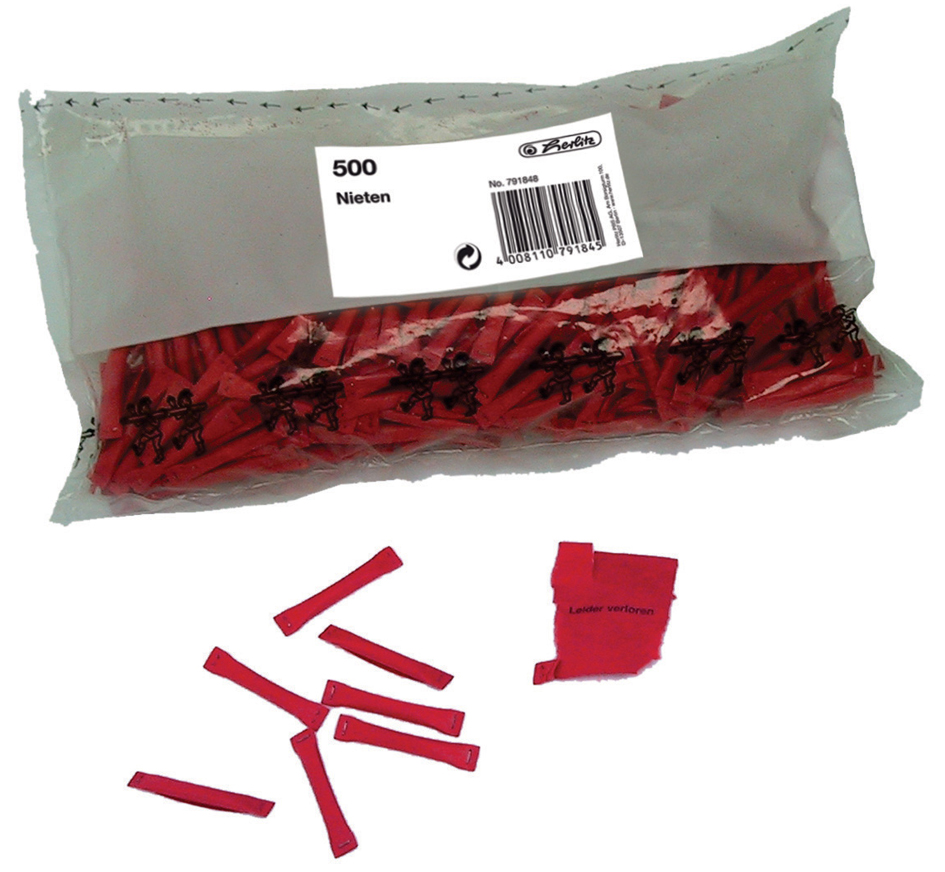 0079184800158935b71414e4 herlitz Gewinnlose Nieten, rot