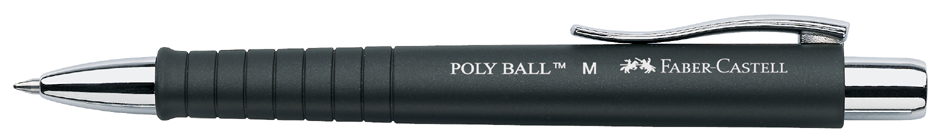 241199 FABER-CASTELL Druckkugelschreiber POLY BALL, schwarz