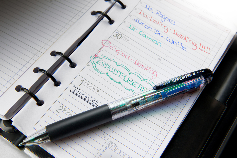 Reporter4_Demo58931ef2ee349 TOMBOW Druckkugelschreiber ´REPORTER 4´, blau-transluzent