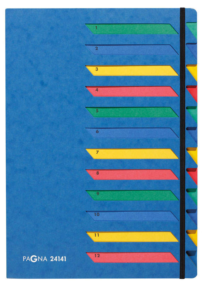 PAGNA Ordnungsmappe DESKORGANIZER 1-12, 12 Fächer, schwarz