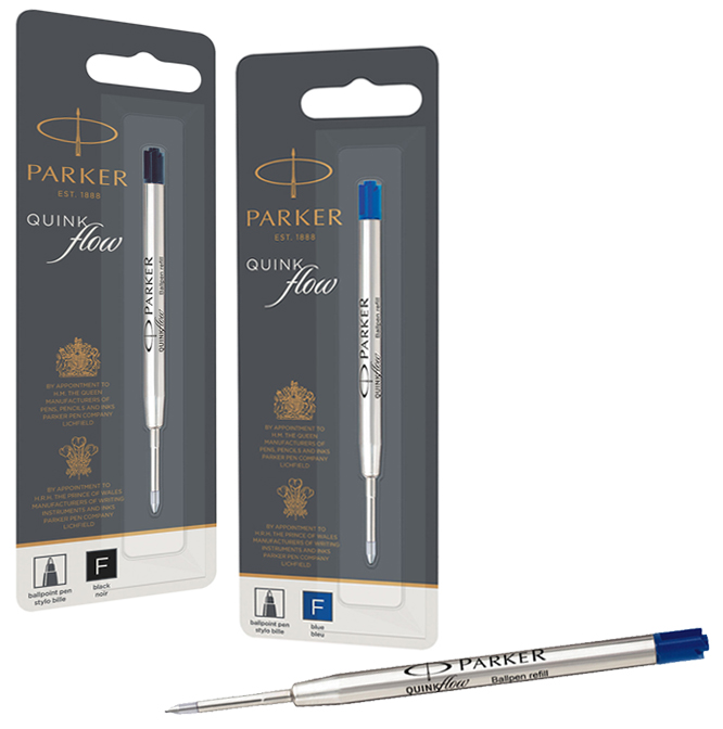 QUINKflow_blister5893291797967 PARKER Kugelschreiber-Mine QUINKflow, M, blau, Blister