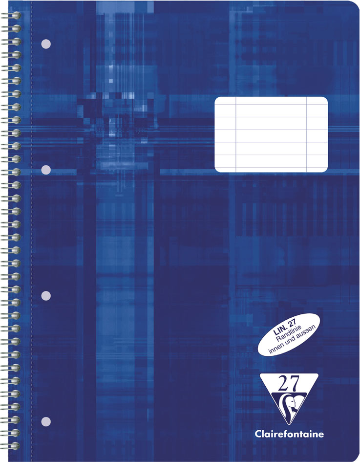 68256C_fac58935f3f331c2 Clairefontaine Collegeblock, DIN A4, Lineatur 27, 80 Blatt
