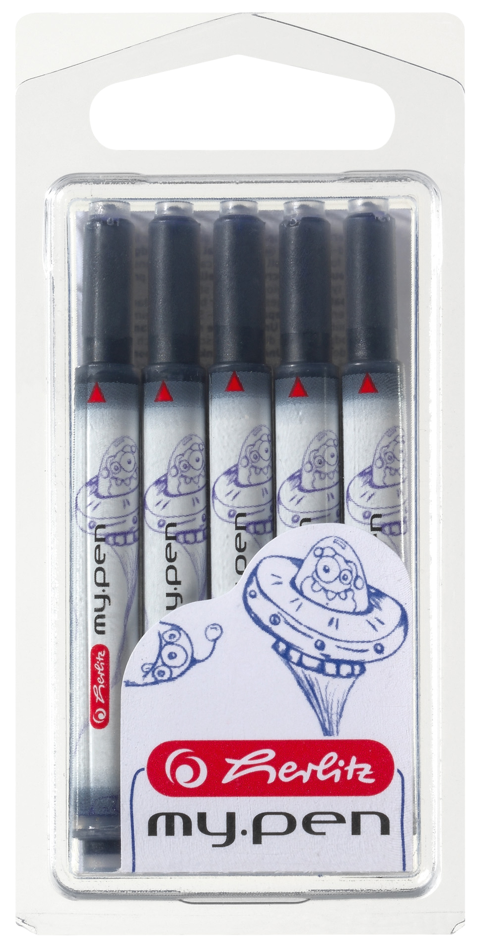 109998520023 herlitz Großraum-Tintenpatronen my.pen, königsblau