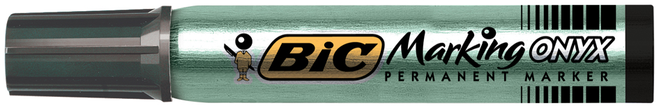 8418301589321213f684 BIC Permanent-Marker Marking Onyx 1591, Keilspitze, schwarz