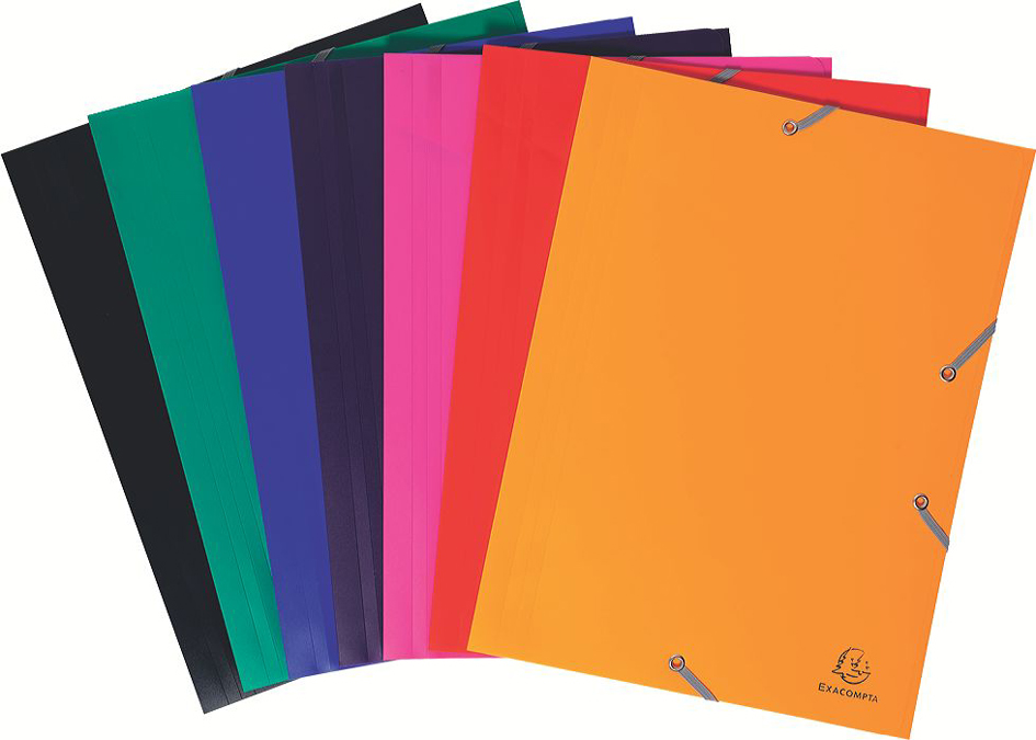 55900E_3589370ec8ecc7 EXACOMPTA Eckspannermappe Opaque Eco, DIN A4, PP, blau