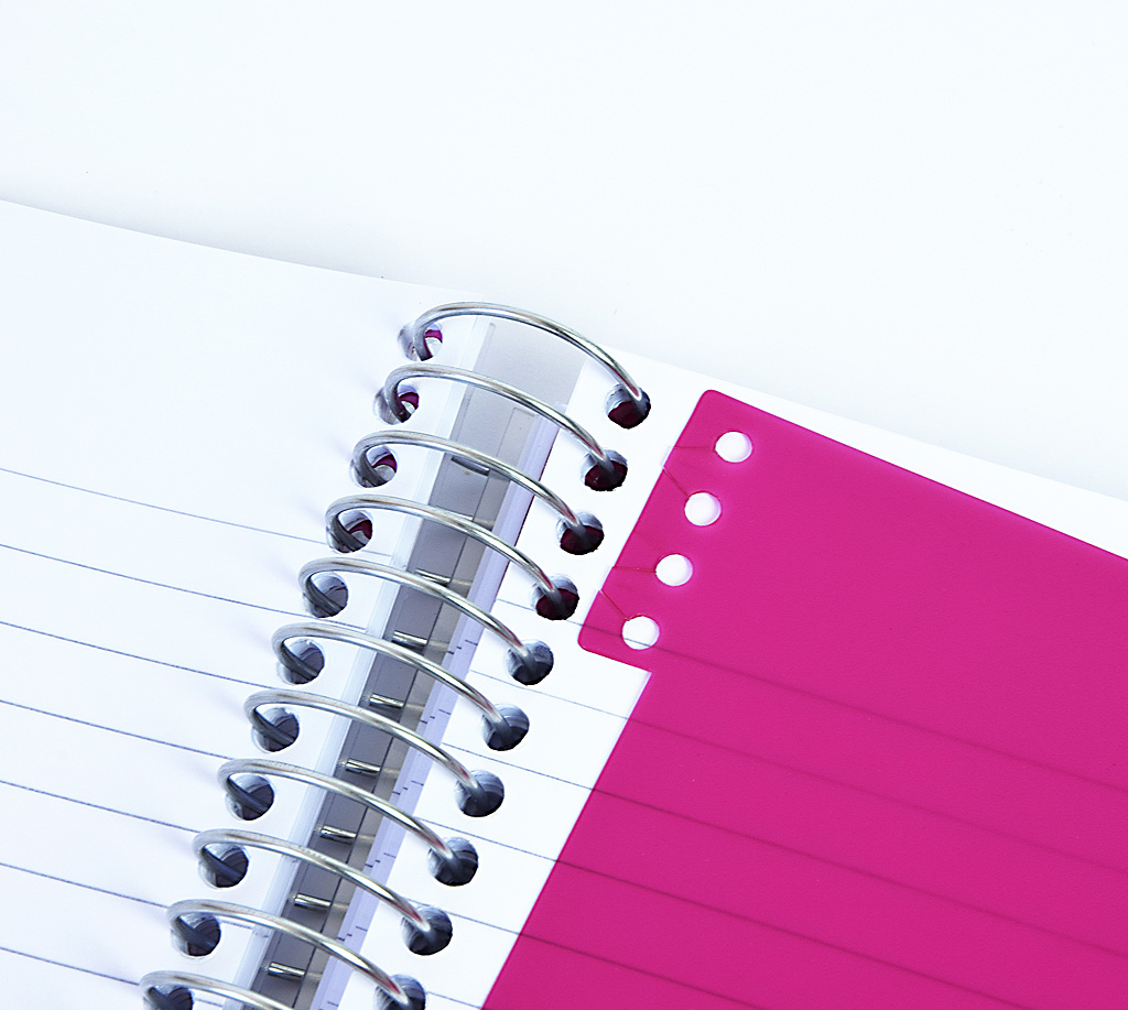 9000c83a0f59ad3b45cfd5cda4c36c53 Notizbuch "Smooth", PP-Hardcover mit Drahtspiralbindung - blau & Format