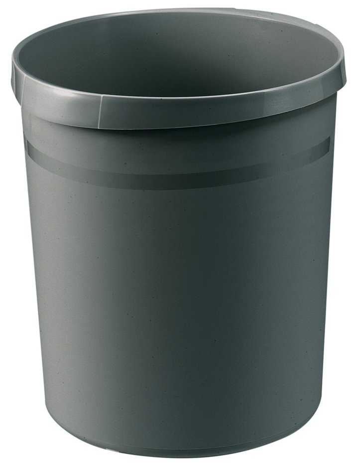 HAN Papierkorb GRIP, 18 Liter, rund, dunkelgrau