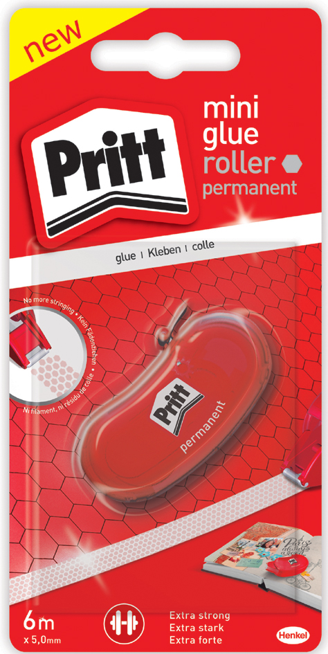 9H_ZMGPB-Blister Pritt Kleberoller Mini, permanent, 6,0 mm x 6 m