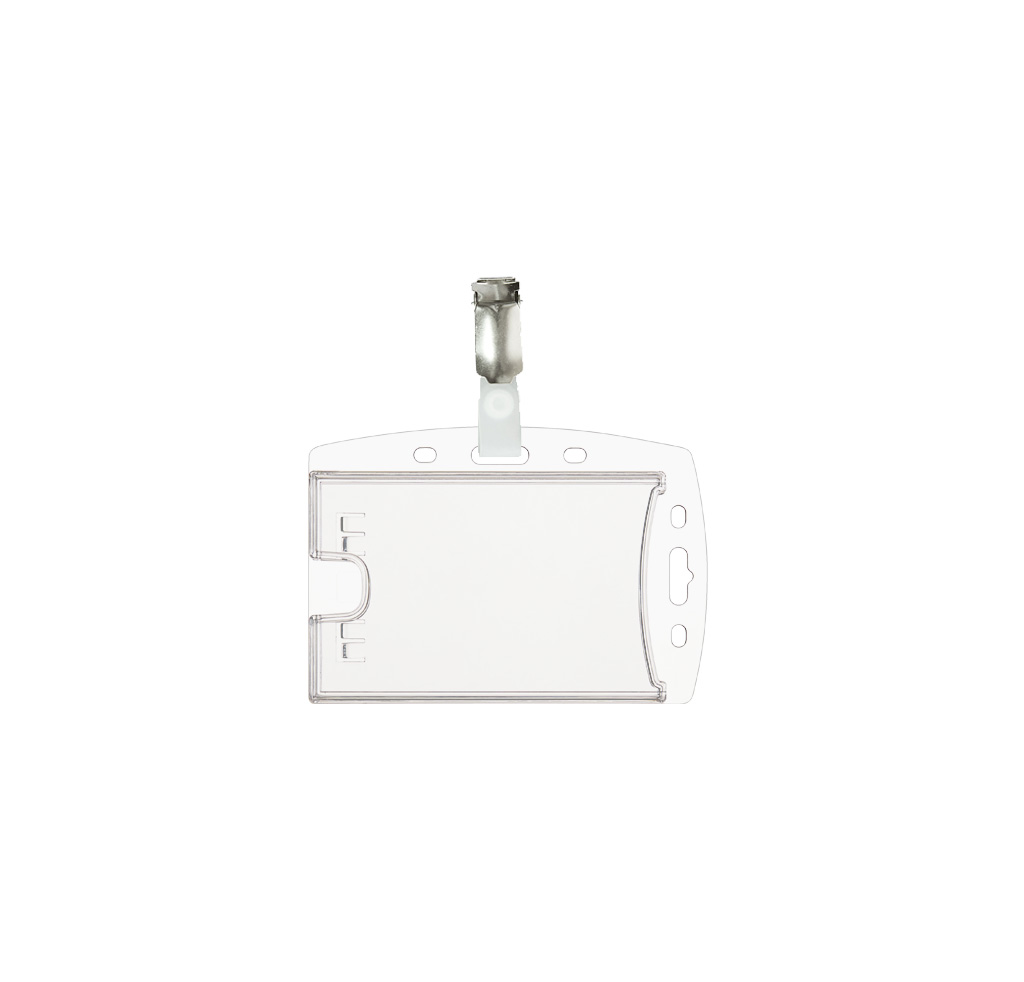5c9f74be2e3f3fd42950894e67171b5c 5 DUAL Kartenhalter inkl. CLIP - PS Hartplastik - Clip