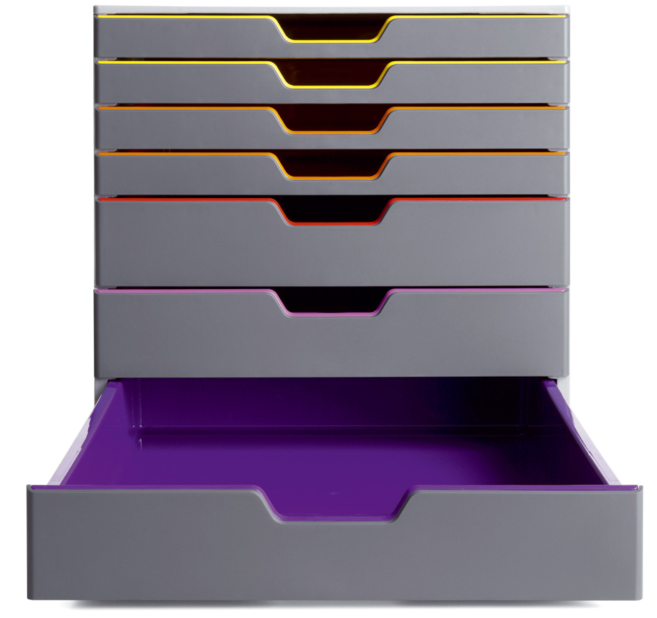 DURABLE Schubladenbox VARICOLOR 7, mit 7 Schubladen