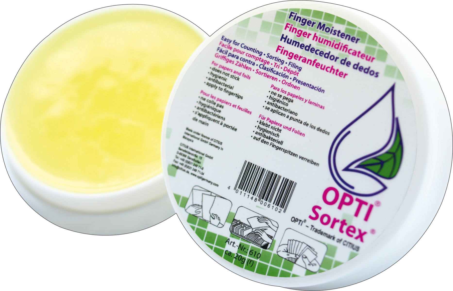C610___EBD002 RNK Verlag Fingeranfeuchter ´OPTI Sortex´, 20 g