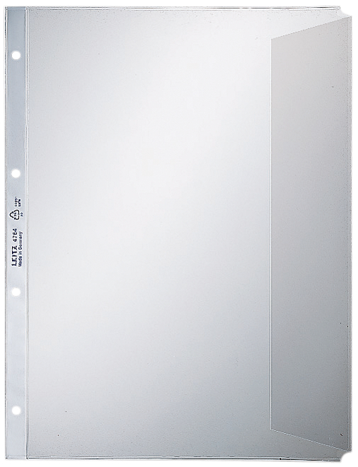 4764 LEITZ Prospekthüllen mit Klappe, A4, PP, genarbt, 0,12 mm