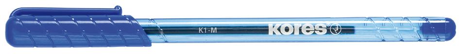 K1-M_blau589336a6691a5 Kores Einweg-Kugelschreiber K-PEN K1, blau, Strichstärke: M