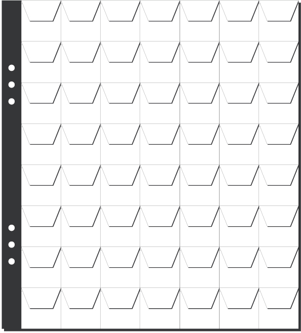 30321589349d308d54 PAGNA Münzhüllen, 30 Fächer à 35 x 35 mm, 215 x 235 mm