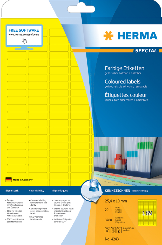 4243_pack_front_201558934b49c701d HERMA Universal-Etiketten SPECIAL, 105 x 42,3 mm, blau