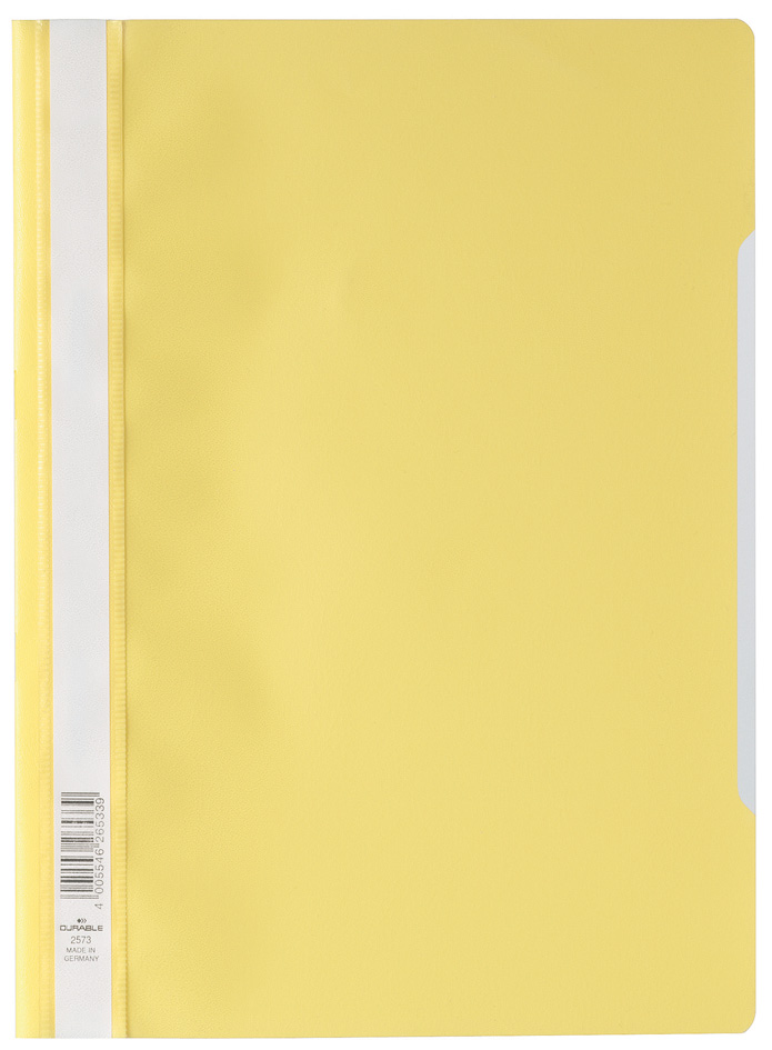 2573-04-durable58937660b9704 DURABLE Schnellhefter, DIN A4, aus PP-Folie, gelb