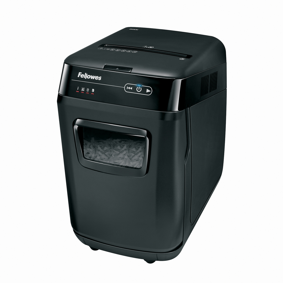 200C-HeroLeft589330018df1b Fellowes Aktenvernichter AutoMax 200C, Partikel 4 x 38 mm