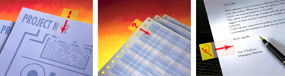 index-symbole-Anw58932046c70cf Post-it Haftmarker Index Symbol ´Ausrufezeichen´, gelb