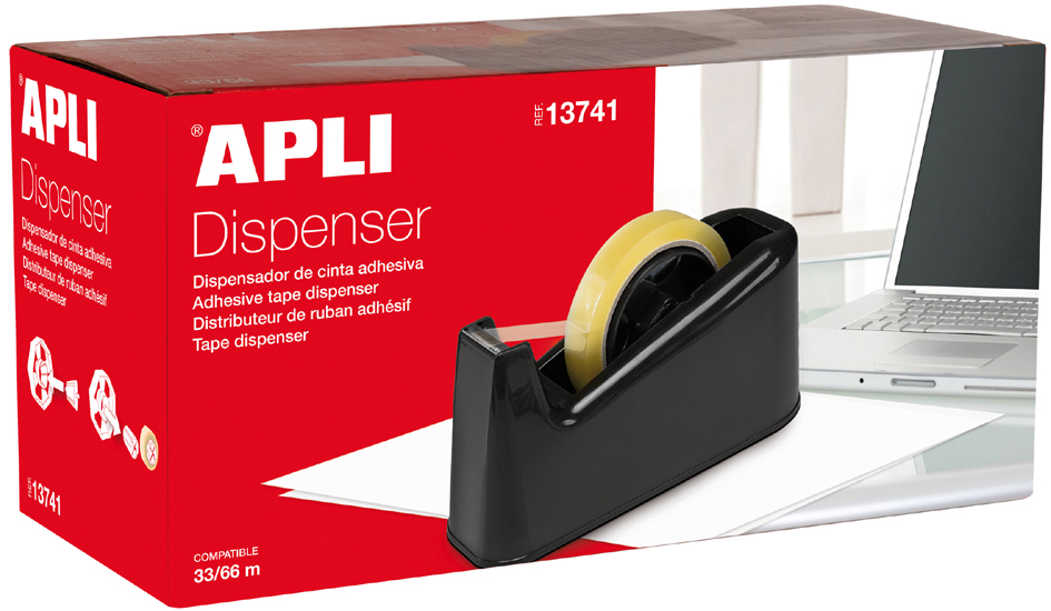 66000316 agipa Tischabroller, unbestückt, schwarz