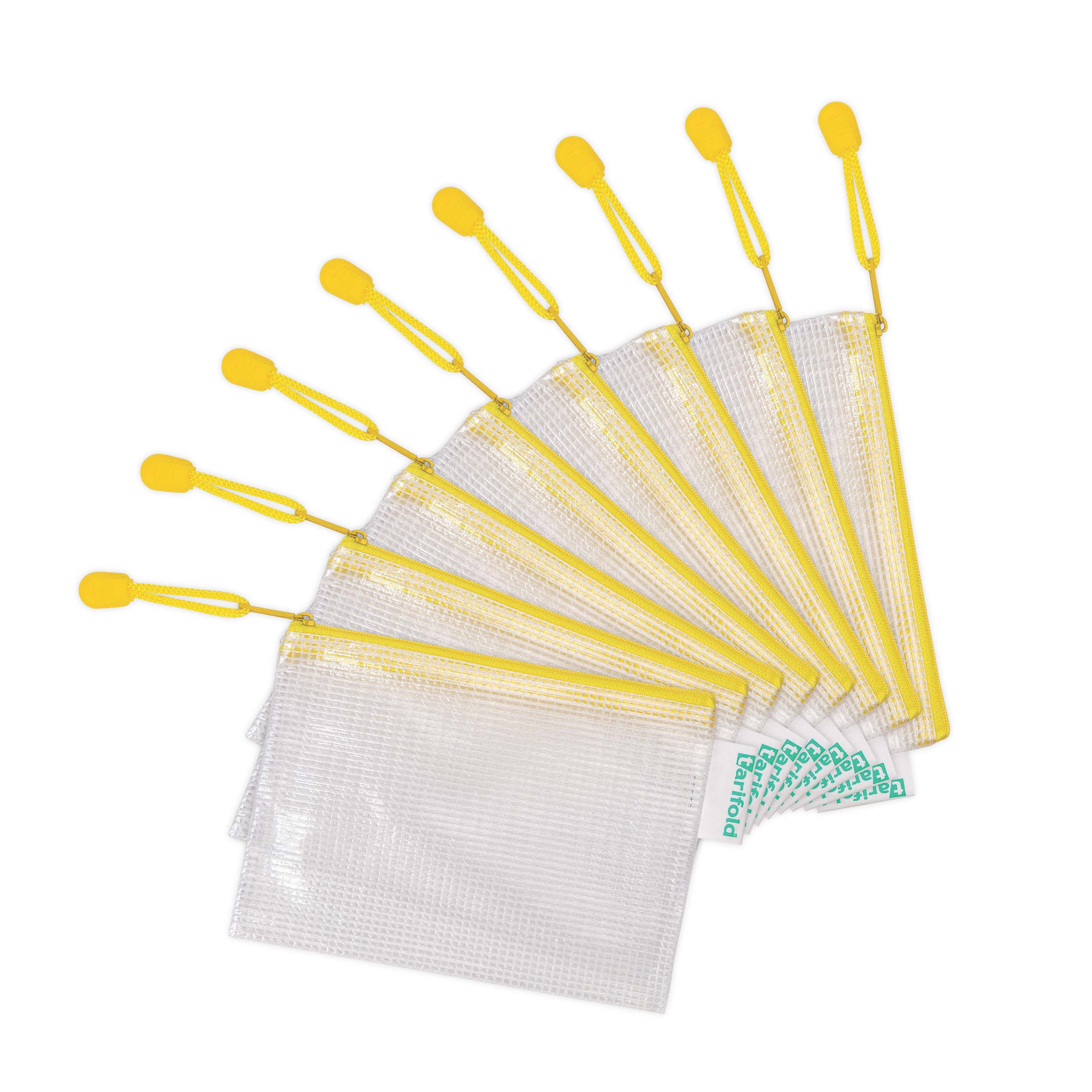 509064_a6jaune58939f527e820 tarifold Reißverschlusstasche ZIPPER, DIN A6, PVC, gelb