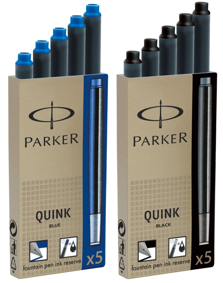 QUINK_Sammel589afa235226e PARKER Großraum-Tintenpatronen QUINK, blau