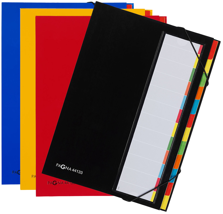 PAGNA Ordnungsmappe DESKORGANIZER Color, 12 Fächer, schwarz