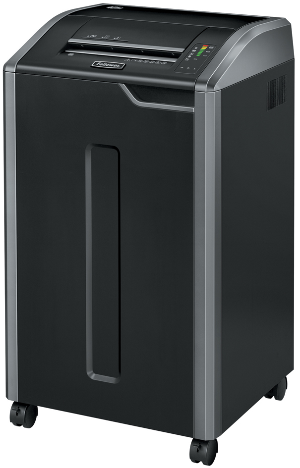 425i_HeroLeft_041811589afb0fd7dc2 Fellowes Aktenvernichter Powershred 425i, Streifen 5,8 mm