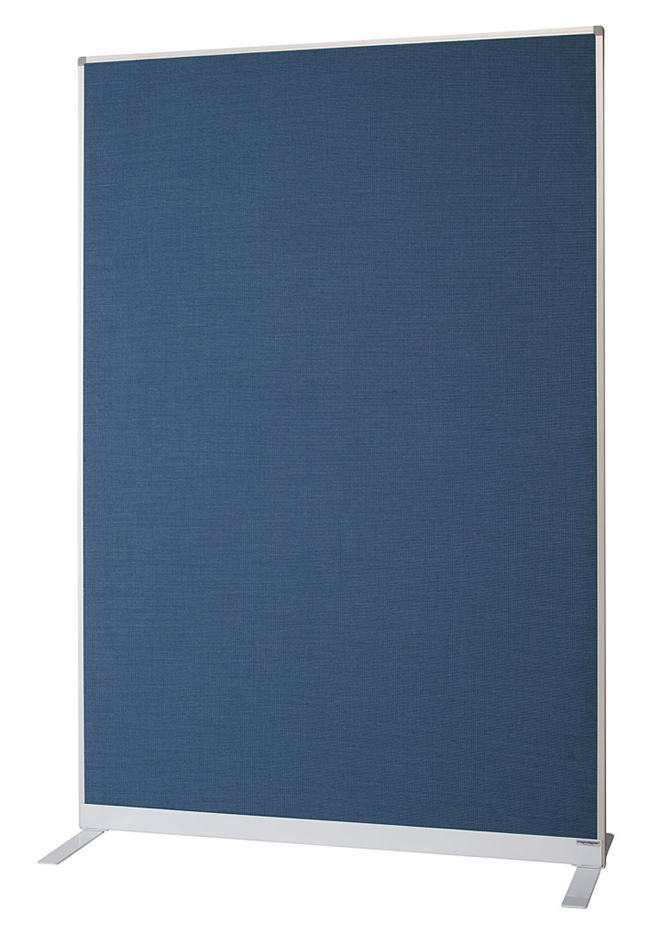 1103803 magnetoplan Raumteiler Textil, blau, mit Aluminiumrahmen