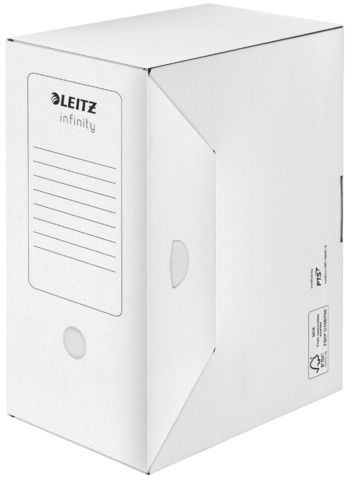 60920000_v1 LEITZ Archiv-Schachtel Infinity, weiß, säurefrei, (B)100 mm