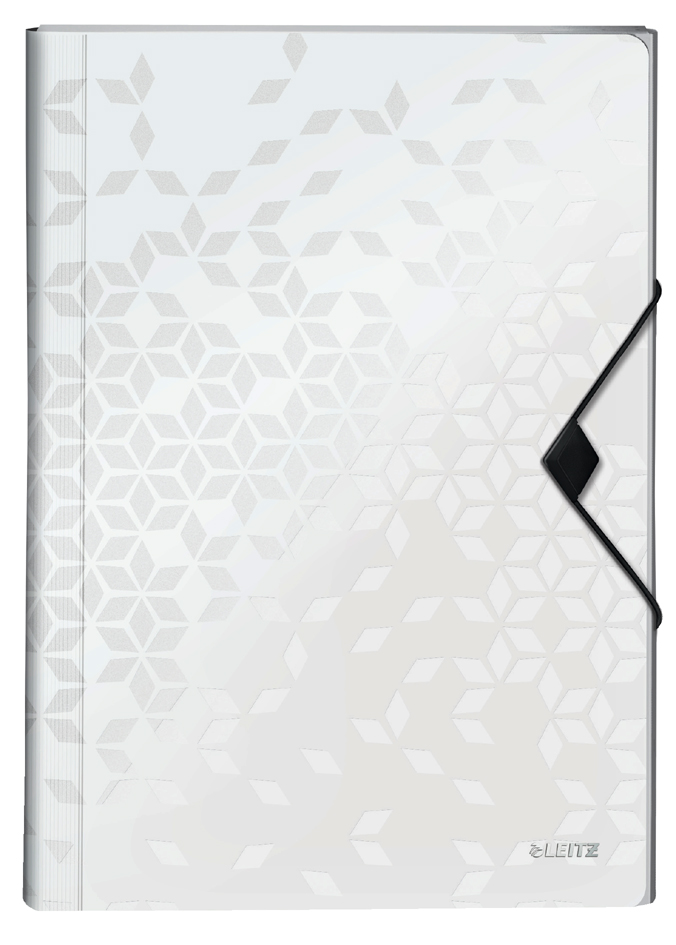 45890001 LEITZ Projektmappe WOW, A4, PP, 6 Fächer, grün-metallic