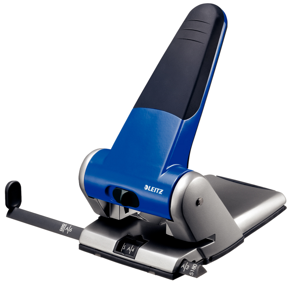 LEITZ Registraturlocher 5180, Stanzleistung: 65 Blatt,silber