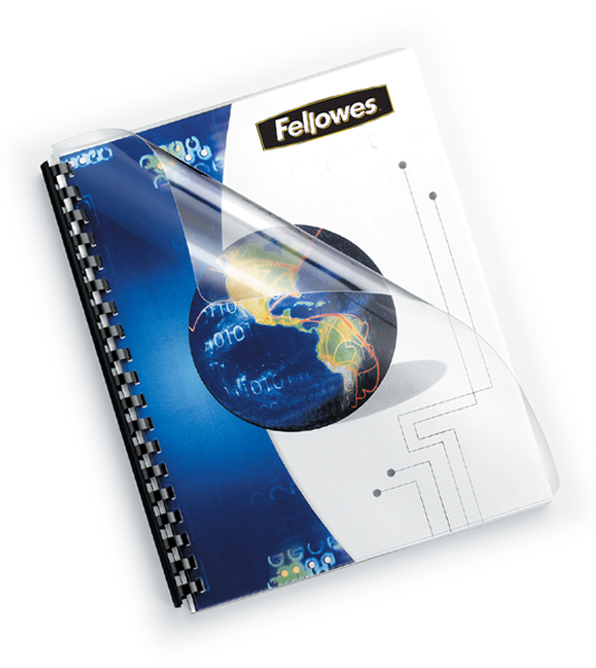 4f5fe179cff420810fb3cd0bd13db3bf Deckelfolie DIN A4, Fellowes, transparent-klar - 150 mic - 0,15 mm
