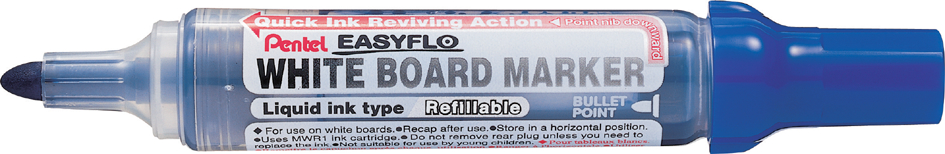 Pentel Whiteboard-Marker EASYFLO MW50M, Rundspitze, blau