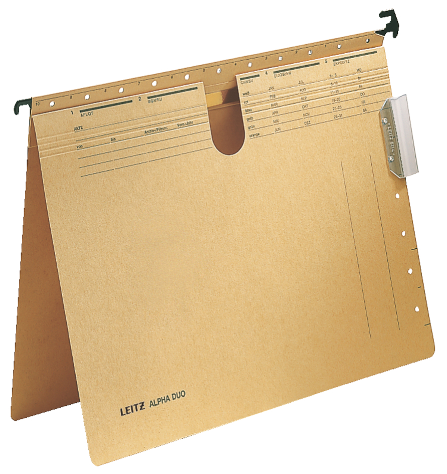 LEITZ ALPHA DUO Hängehefter, A4, kaufmännische Heftung