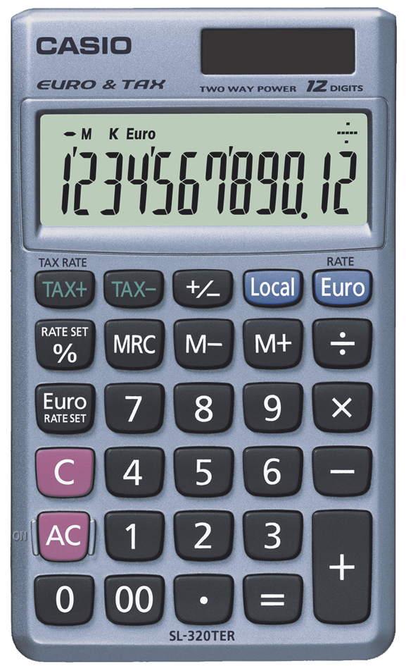 SL-320TER589afa5351cb7 CASIO Taschenrechner SL-320 TER+, Solar-/Batteriebetrieb