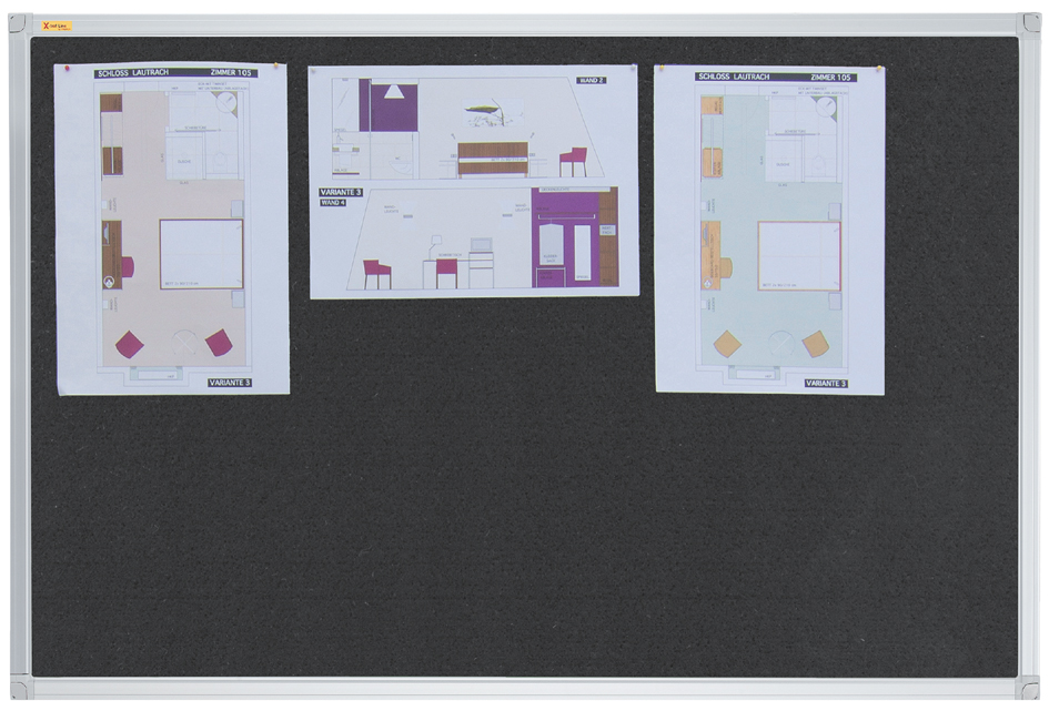 PT3302105893549538f6a FRANKEN Textiltafel X-tra!Line, 1.200 x 900 mm, schwarz