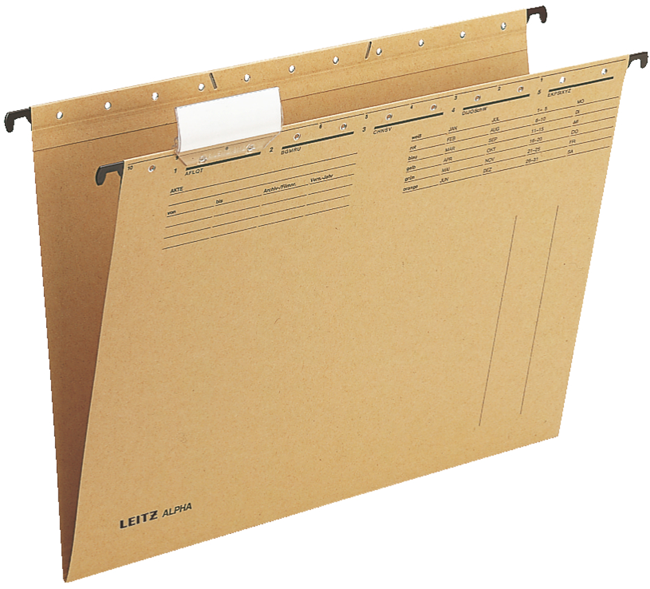 19150013 LEITZ ALPHA Hängemappe, A4, seitlich offen, natron