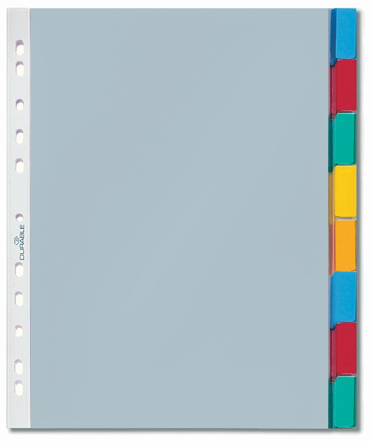 DURABLE Hüllenregister, A4, 10-teilig, 1 - 10, transparent