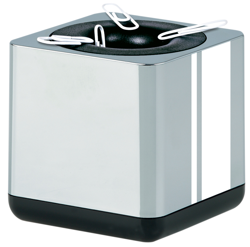 27652_88_i-Line_Klammernspender_2589369a441bb4 HAN Klammernspender i-Line, Kunststoff, chrome/schwarz