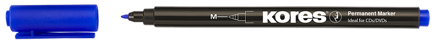 Kores Permanent-Marker ´K MARKER FINE´, M, blau