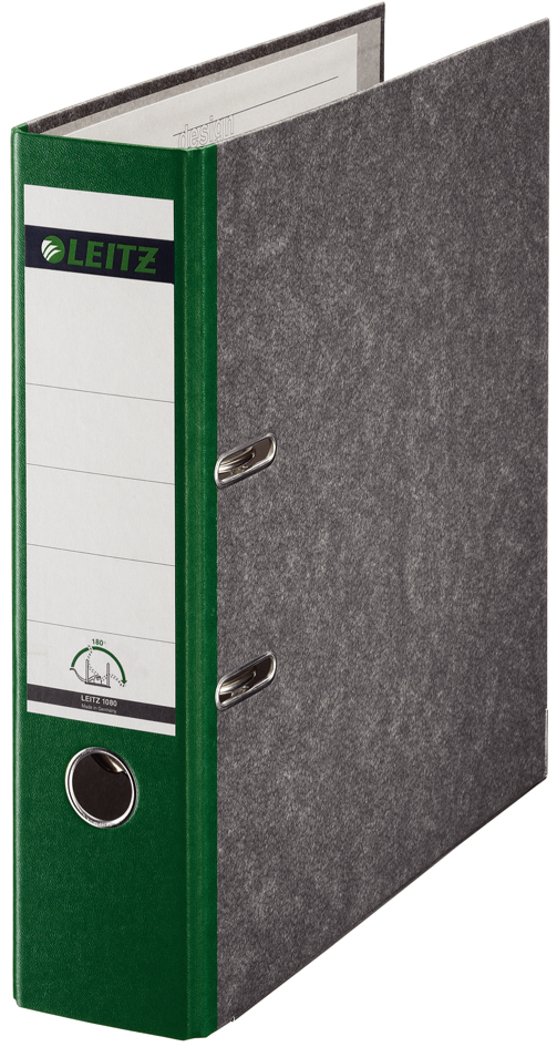 1080505558935e512888f LEITZ Wolkenmarmor-Ordner, 180 Grad, DIN A4, 80 mm, grau