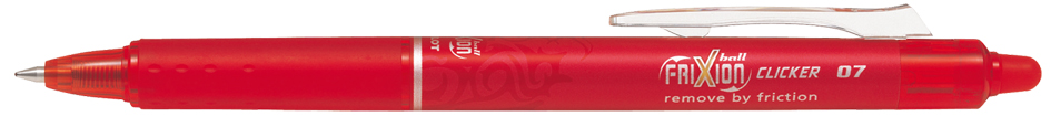 5045140589325647fba9 PILOT Tintenroller FRIXION BALL CLICKER 07, rot