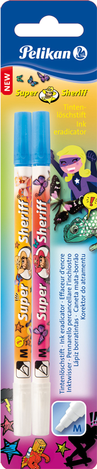 921759_012013_blister Pelikan Tintenlöscher Super Sheriff 258MP, multi, Keilspitze