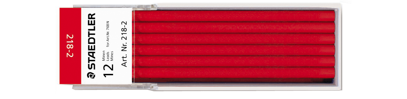 218-2klein5893390fa3a9b STAEDTLER Lumocolor Mine non-permanent omnichrom, rot