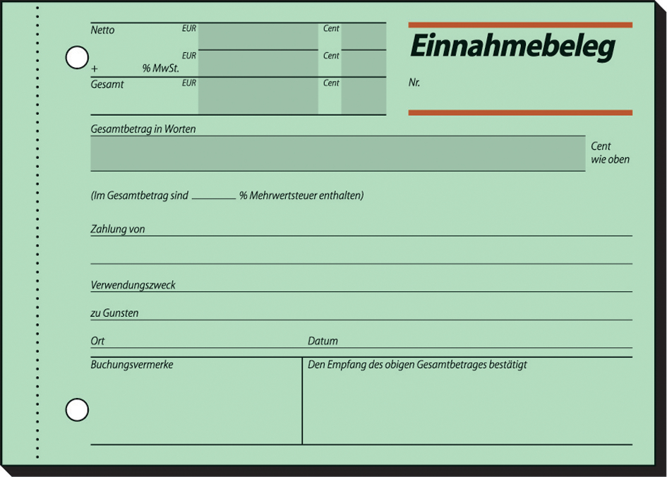 KEB61558936ba5eb2bd sigel Formularbuch ´Einnahmebeleg´, A6 quer, 50 Blatt