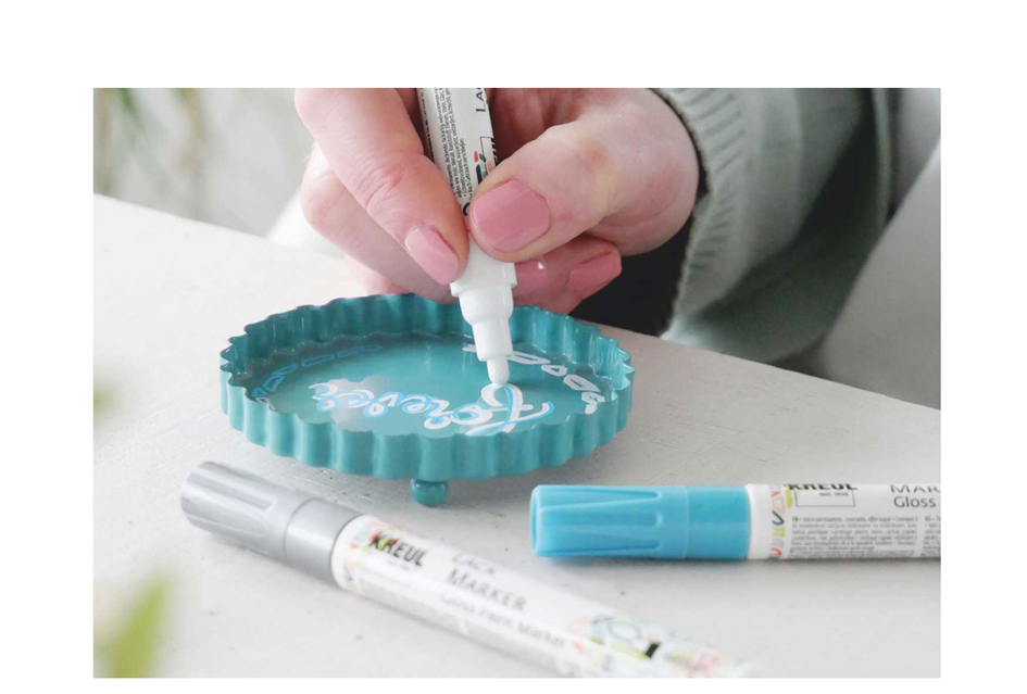KREUL Lackmarker `Gloss Paint Marker`, fine, hellblau